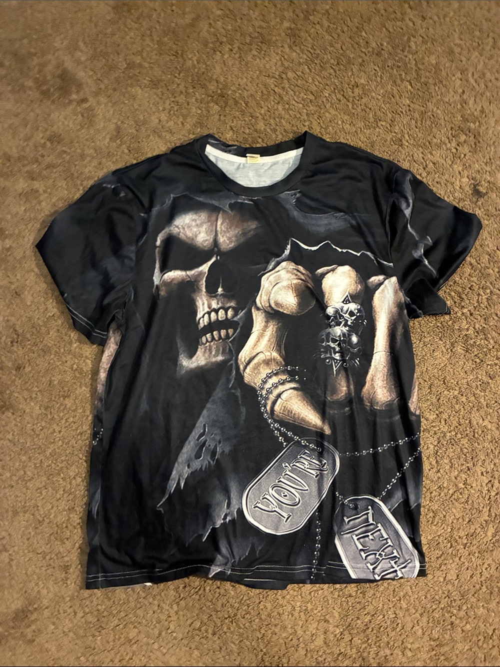 Affliction Black Skull & Claw Graphic Tee
